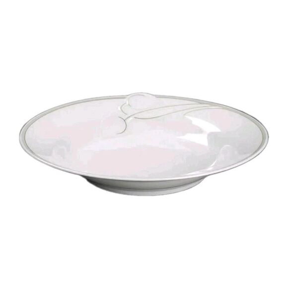 Printemps by Hutschenreuther Chloe Rim Soup Bowls 8½" Porcelain Green Set of 4 - Picture 1 of 9